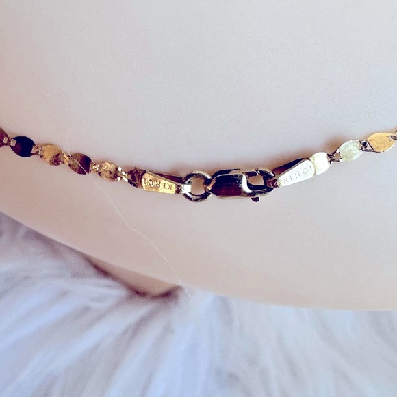 14KT GOLD CHAIN GOLDEN CLEF/ ITALY - Picture 4 of 10